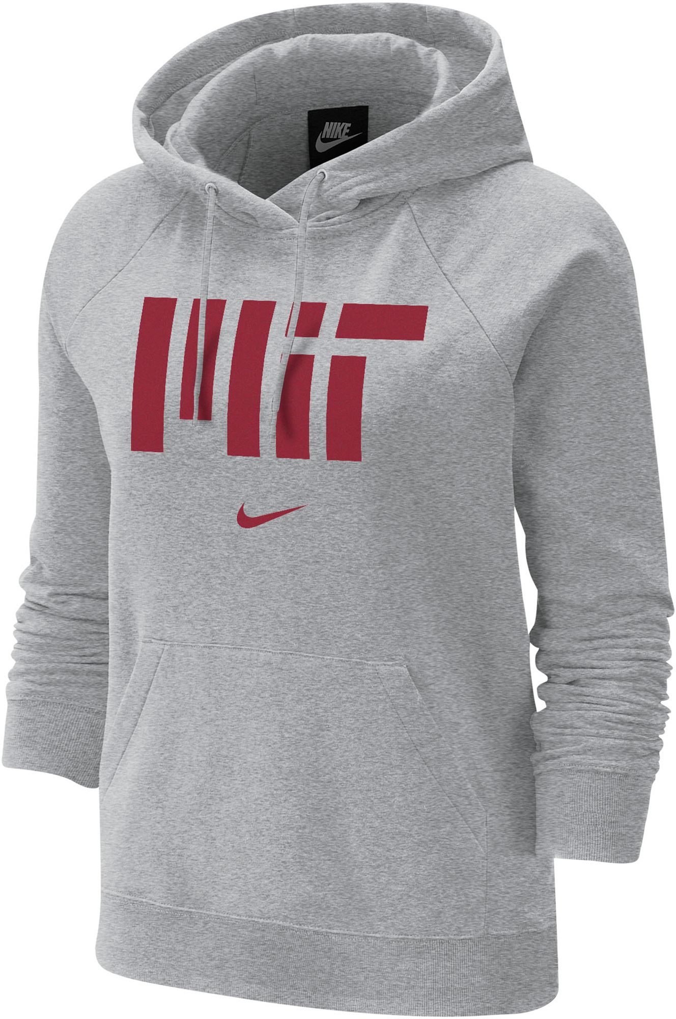 Nike Women's MIT Engineers Grey Varsity Pullover Hoodie