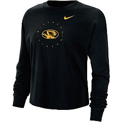 Nike Men's Missouri Tigers Black Boxy Long Sleeve Cropped T-Shirt