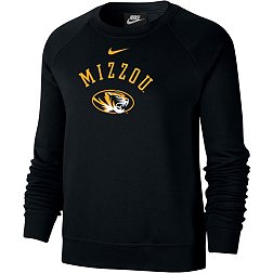 Nike Women's Missouri Tigers Black Varsity Arch Logo Crew Neck Sweatshirt