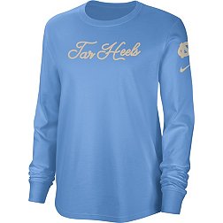 Nike Women's North Carolina Tar Heels Carolina Blue Cotton Letterman Long Sleeve T-Shirt