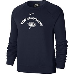 Nike Women's New Hampshire Wildcats Blue Varsity Arch Logo Crew Neck Sweatshirt