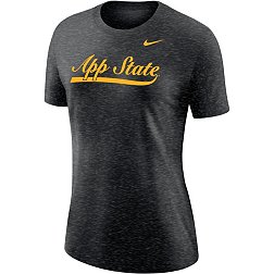 Nike Women's Appalachian State Mountaineers Black Varsity Script T-Shirt