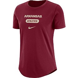 Nike Women's Arkansas Razorbacks Cardinal University Athletics Pill Swoosh T-Shirt