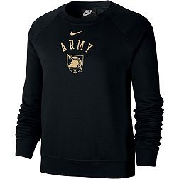 Nike Women's Army West Point Black Knights Black Varsity Arch Logo Crew Neck Sweatshirt
