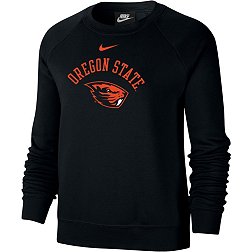 Nike Women's Oregon State Beavers Black Varsity Arch Logo Crew Neck Sweatshirt
