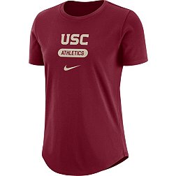 Nike Women's USC Trojans Cardinal University Athletics Pill Swoosh T-Shirt