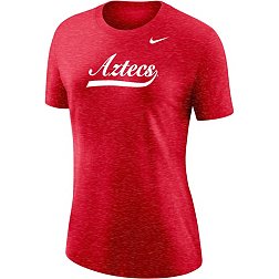 Nike Women's San Diego State Aztecs Scarlet Varsity Script T-Shirt