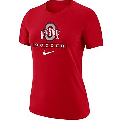Nike Women's Ohio State Buckeyes Scarlet Soccer Core Cotton T-Shirt