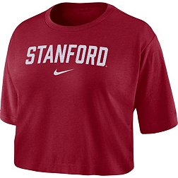 Nike Women's Stanford Cardinal Cardinal Dri-FIT Logo Cropped T-Shirt