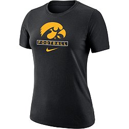 Nike Women's Iowa Hawkeyes Black Football Core Cotton T-Shirt