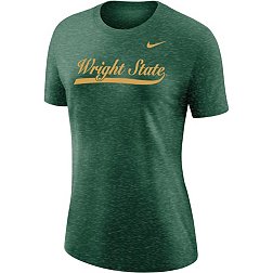 Nike Women's Wright State Raiders Green Varsity Script T-Shirt