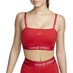 Nike Pro Dri Fit Indy Light Support Padded Strappy Printed Sports