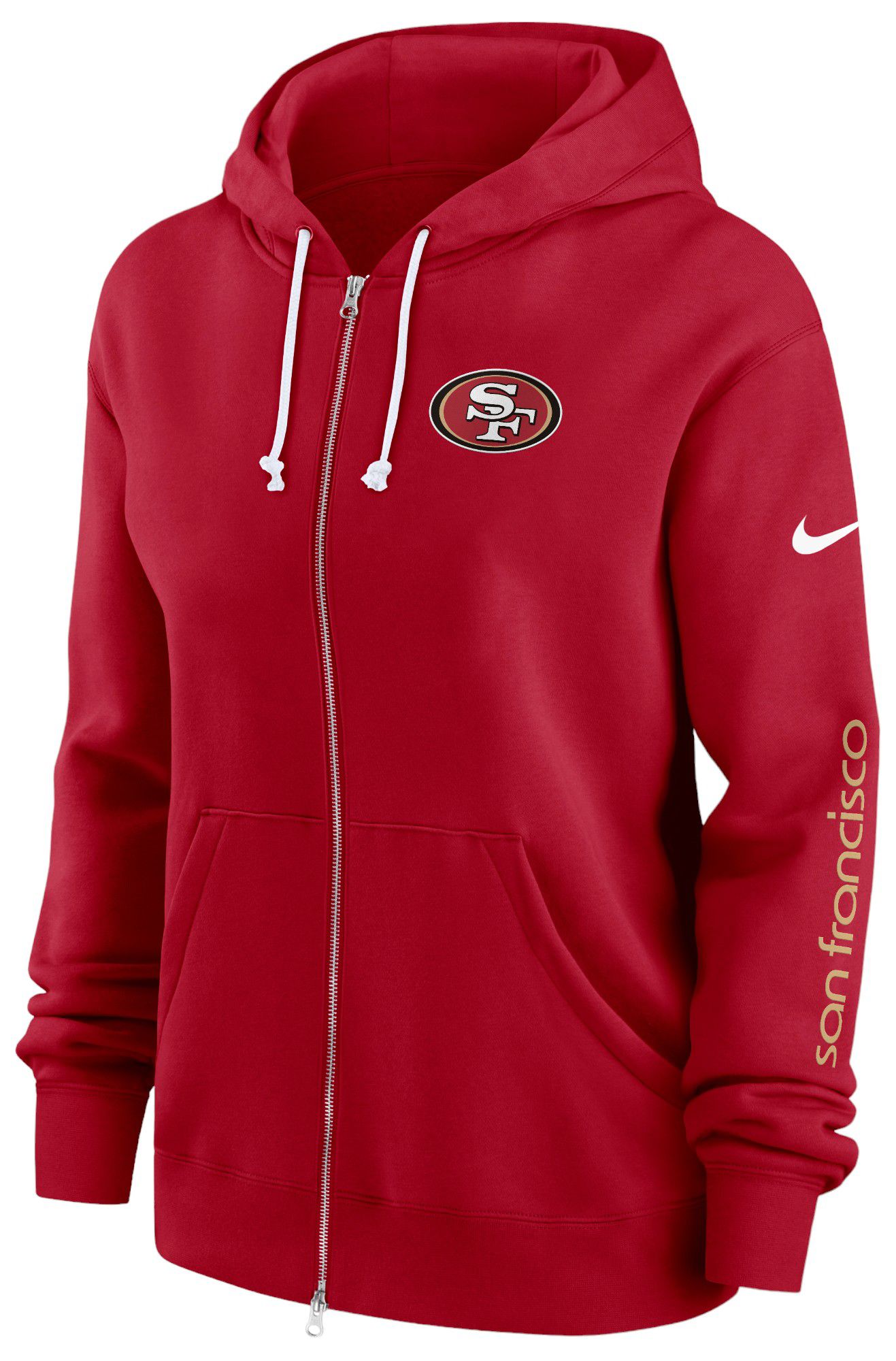 Nike Women's San Francisco 49ers Phoenix Red Full-Zip Hoodie