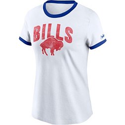 Nike Women's Buffalo Bills Rewind Team Stacked White T-Shirt