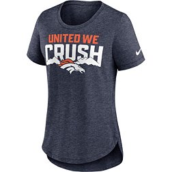 Nike Women's Denver Broncos Local Tri-Blend Navy T-Shirt