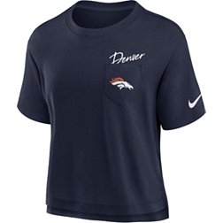 Nike Women's Denver Broncos Pocket Navy T-Shirt