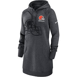 Nike Women's Cleveland Browns Oversize Charcoal Heather Hoodie