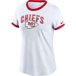Nike Women's Kansas City Chiefs Rewind Team Stacked White T-Shirt