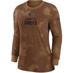 Nike Women's Kansas City Chiefs 2023 Salute to Service Brown Long Sleeve T-Shirt