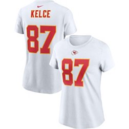 Nike Women's Kansas City Chiefs Travis Kelce #87 White T-Shirt