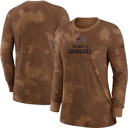 Nike Women's Los Angeles Chargers 2023 Salute to Service Brown Long Sleeve T-Shirt