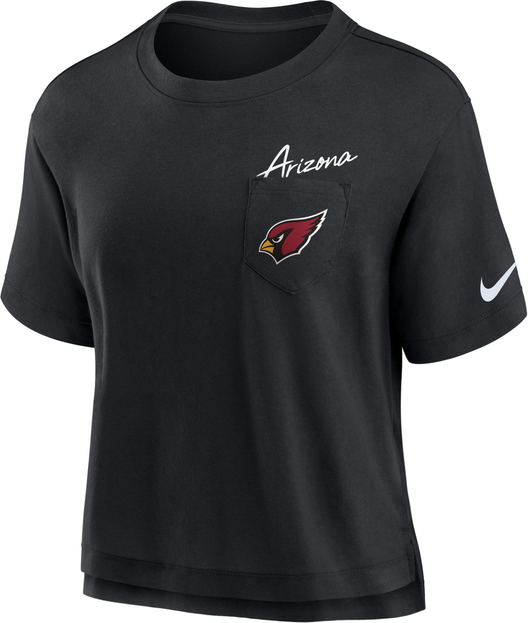 NFL Short Sleeve Charcoal T Shirt, Adult Sports Tee, Team Gear for Men and Women (Arizona Cardinals - Black, Adult Medium)