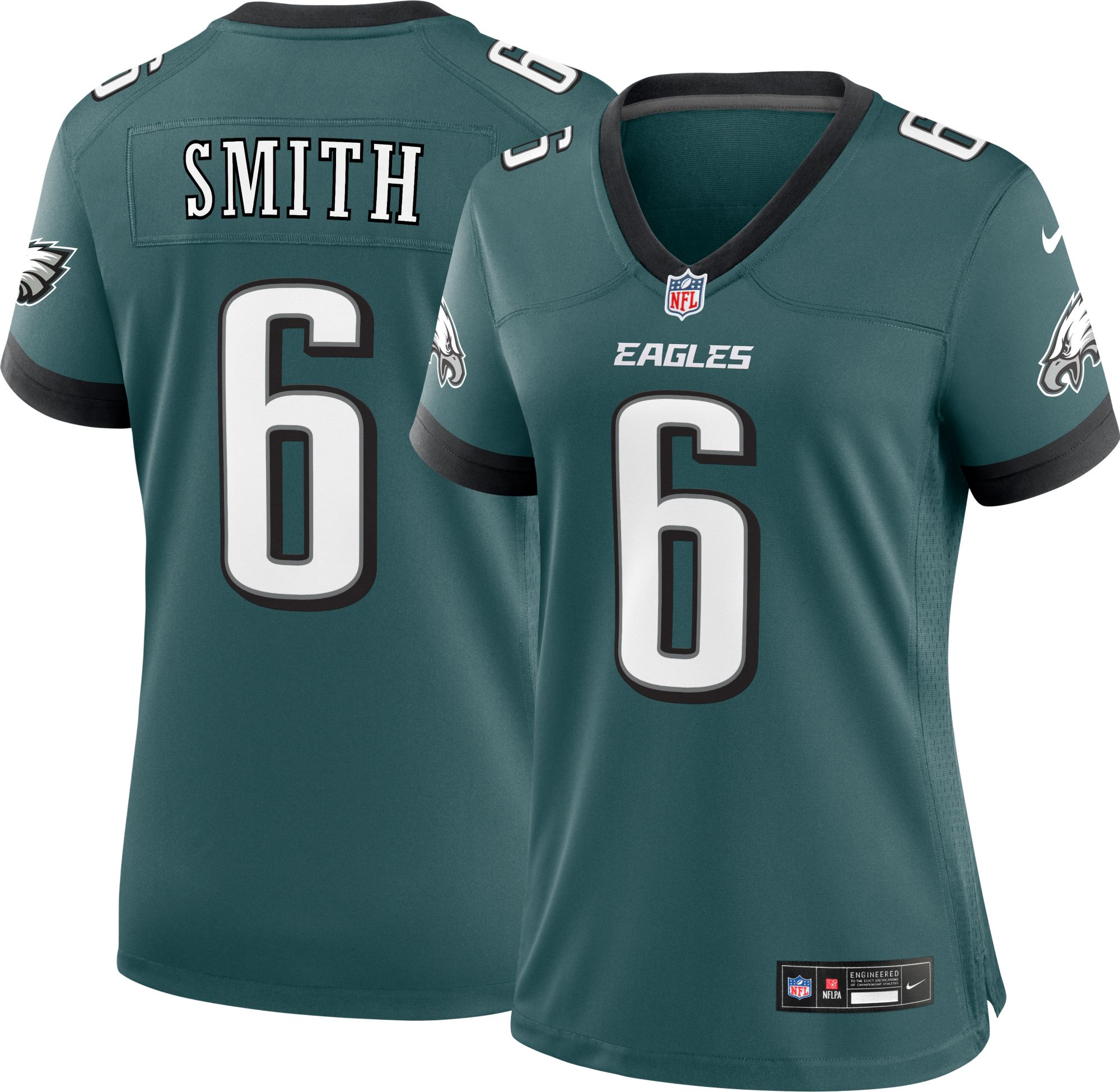 Nike Women's Philadelphia Eagles DeVonta Smith #6 Teal Game Jersey