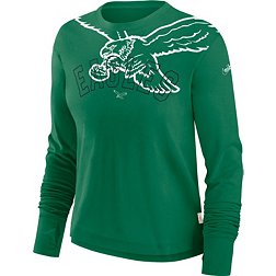 Women's Philadelphia Eagles Fanatics Branded Midnight Green/Black Plus Size  True to Form Lace-Up V
