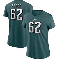 Nike Women's Philadelphia Eagles Jason Kelce #62 Green T-Shirt