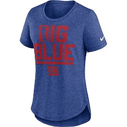 Nike Women's New York Giants Local Blue Tri-Blend T-Shirt