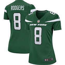 Nike Women's New York Jets Aaron Rodgers #8 Green Game Jersey