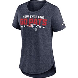 Nike Women's New England Patriots Local Navy Tri-Blend T-Shirt