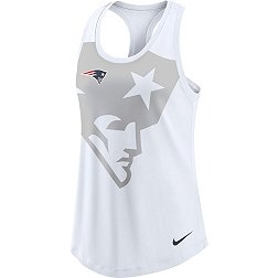Nike Women's New England Patriots Logo Tri-Blend White Tank Top