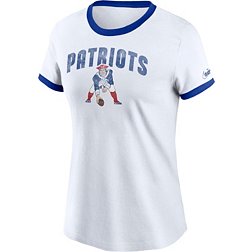 Nike Women's New England Patriots Rewind Team Stacked White T-Shirt