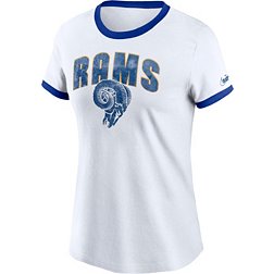 NFL Team Apparel Girls Los Angeles Rams Space-Dye Shirt XS 4/5