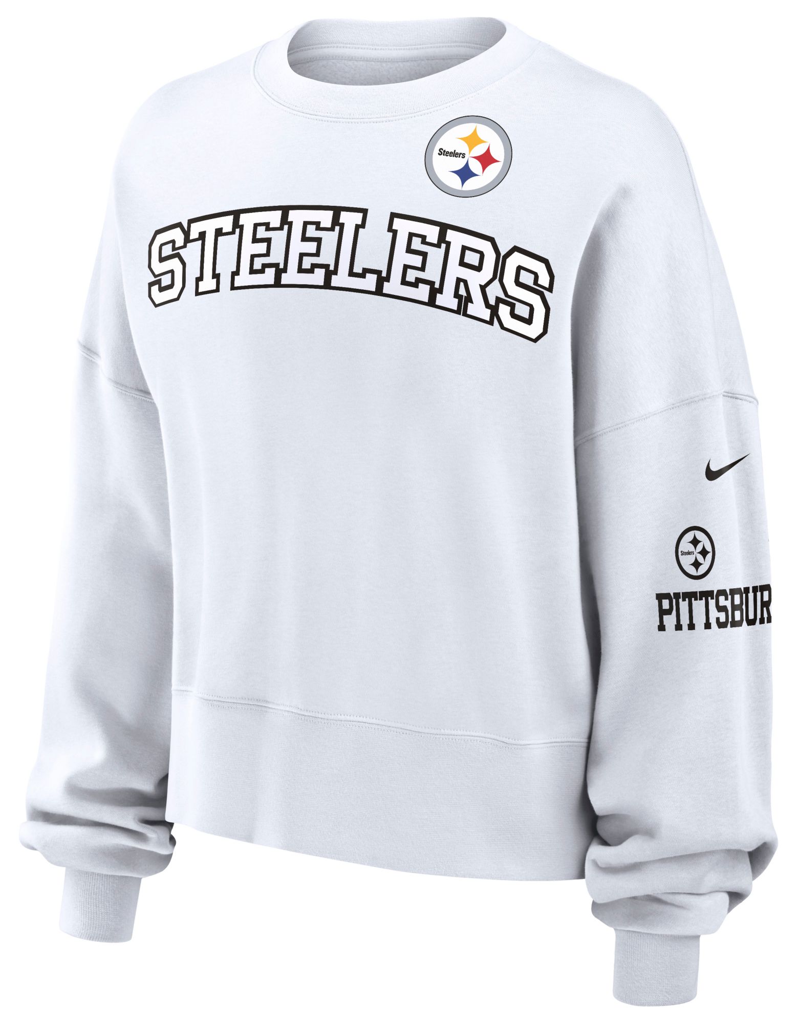 Nike Women's Pittsburgh Steelers Phoenix White Crew