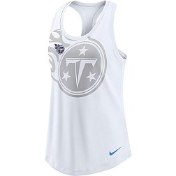 Nike Women's Tennessee Titans Logo Tri-Blend White Tank Top