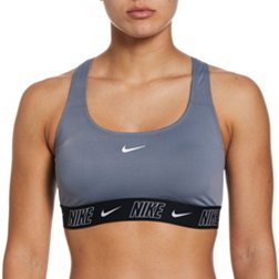 Nike Swim Womens Flash Bonded Fastback Top Sports Bra Blue Size M 