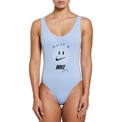 Nike Womens Fusion Long Sleeve One Piece Swimsuit - Black