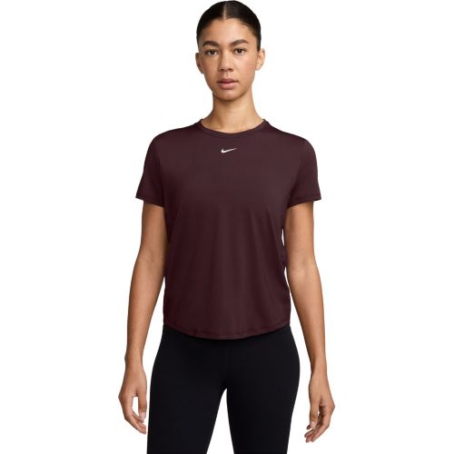 ナイキ Nike オンe Relaxed Dri-fit Cropped Short-sleeve Top レディース シャツ トップス Burgun Nike Dri-FIT Cropped Short Sleeve Top in Burgundy Crush