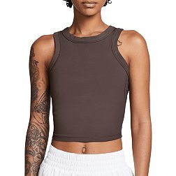 Nike One Fitted Women's Dri-FIT Mock-Neck Cropped Tank Top.