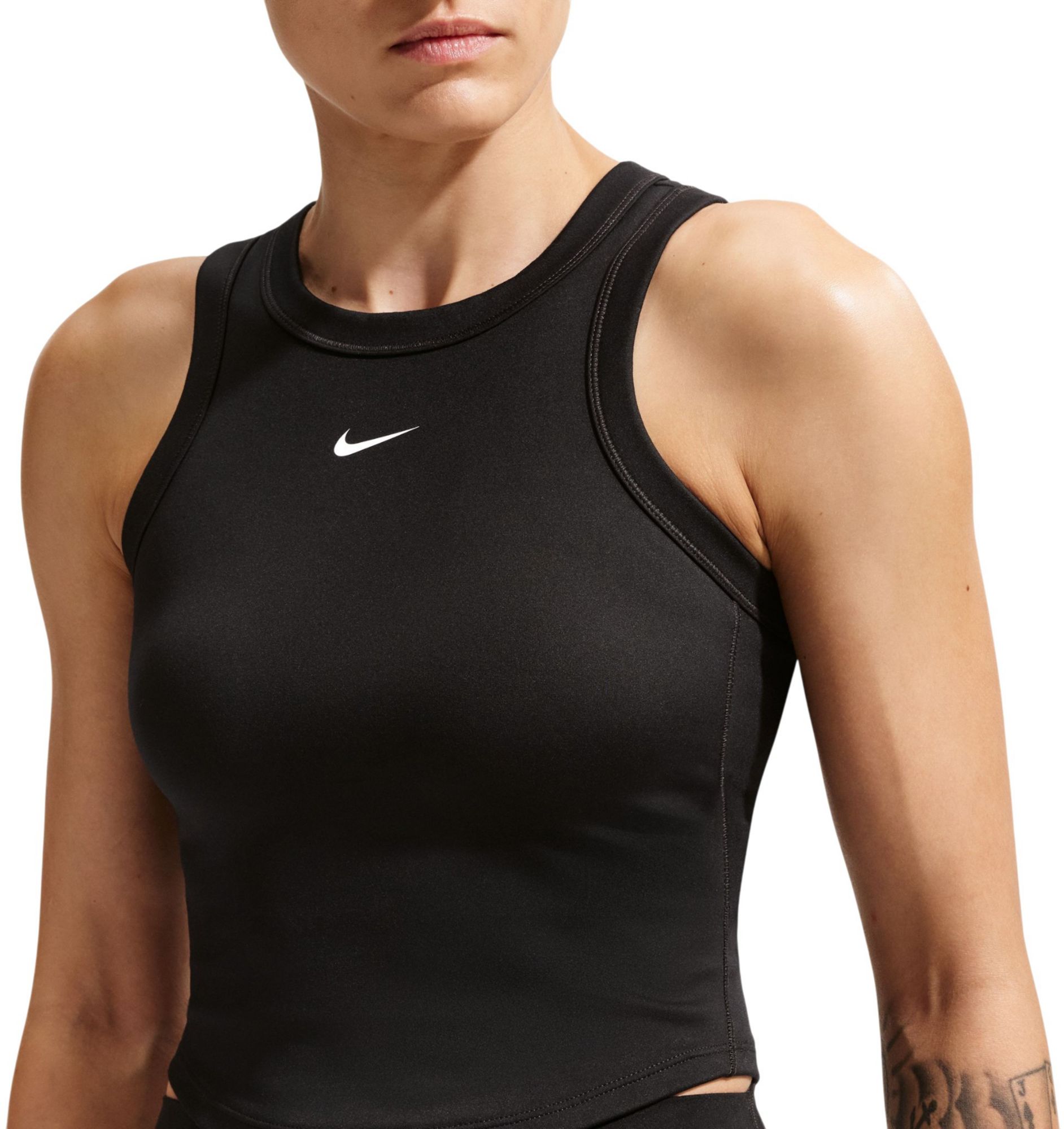Nike Women's One Fitted Dri-FIT Cropped Tank Top