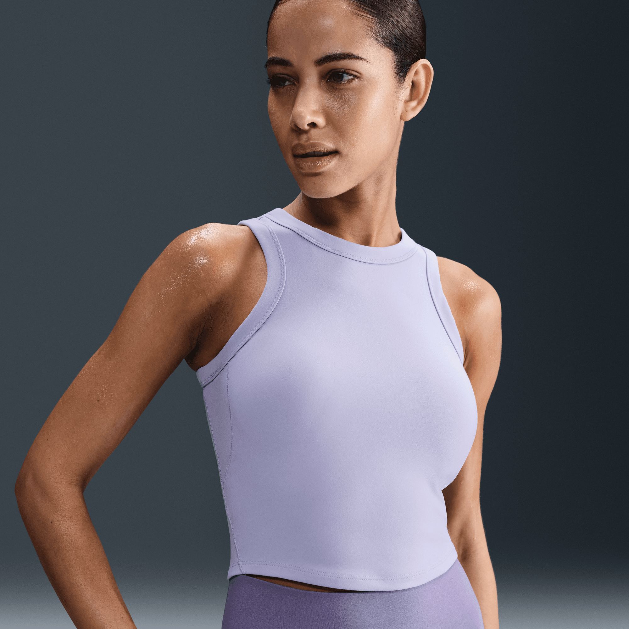 Nike Women's One Fitted Dri-FIT Cropped Tank Top