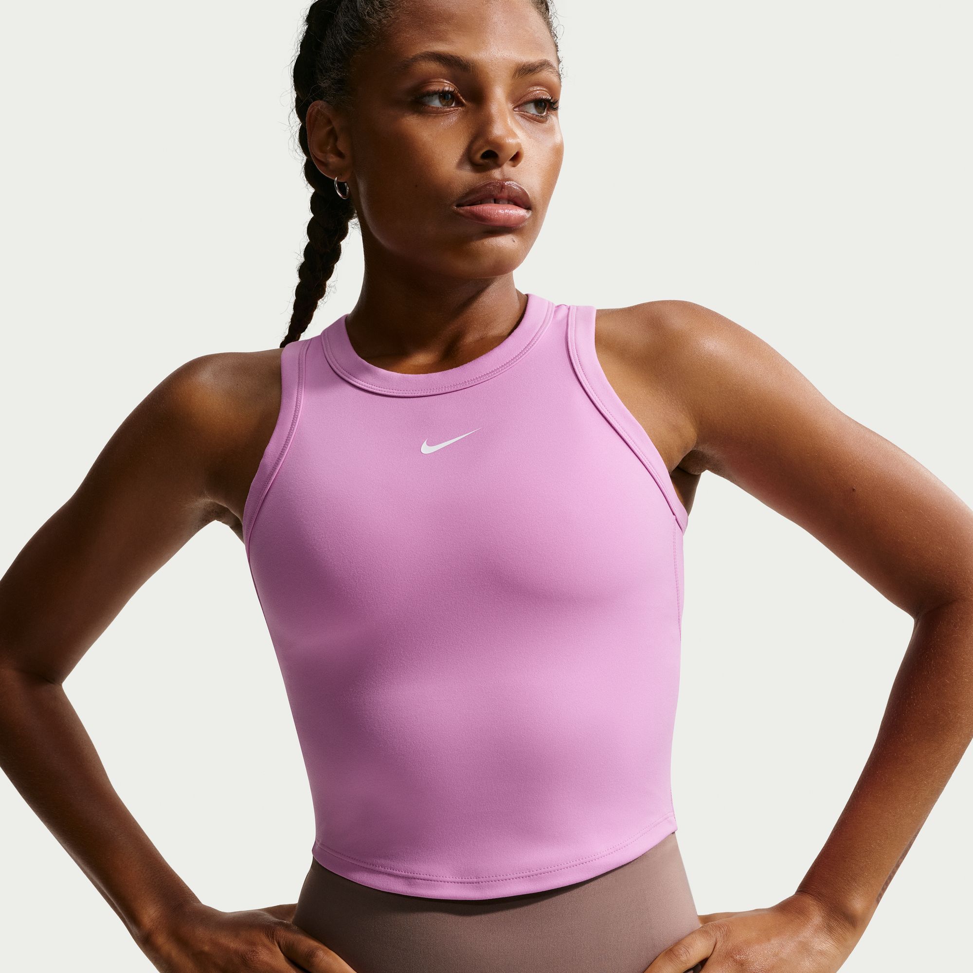 Nike Women's One Fitted Dri-FIT Cropped Tank Top