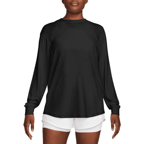 売れ筋商品|||ナイキ カットソー トップス レディース Women's One Relaxed Dri-FIT Long-Sleeve Crewneck Top Black/black Nike Women's One Relaxed Dri-FIT Long-Sleeve Crewneck Top