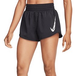 Nike One Women's Swoosh Dri-FIT Running Mid-Rise Brief-Lined Shorts
