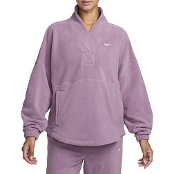 Nike Women's Therma-FIT One Oversized Long-Sleeve Fleece Top