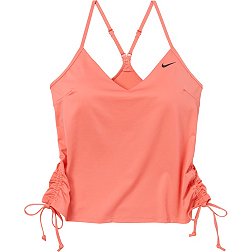 Nike Women`s Drape Layered Tankini Swimsuit Top and Bikini 2 Piece Set,  Black(nessc392-001)/W, X-Small : : Clothing, Shoes & Accessories