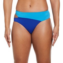 Nike Women's Swoosh Block Asymmetrical Bikini Bottom