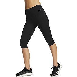 Nike Women's Legend Tight Fit Burnout Capri Leggings Size XS Black 725095  010